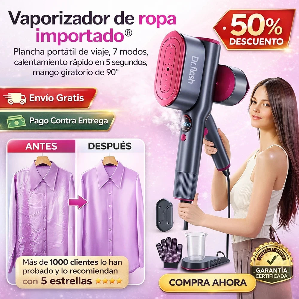 Dr Flash Plancha Vaporizadora portatil