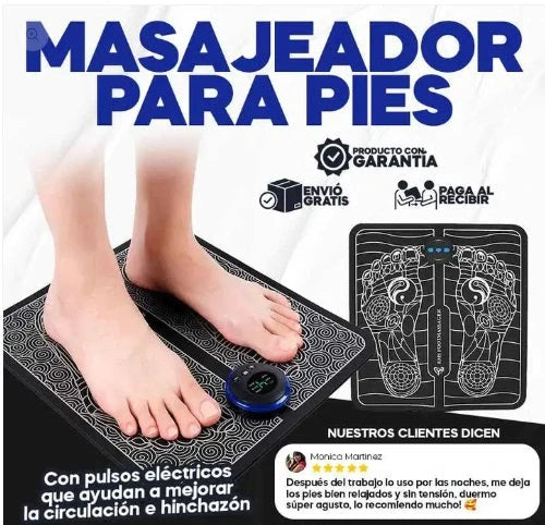Masajeador de pies eléctrico recargable - Incluye obsequio