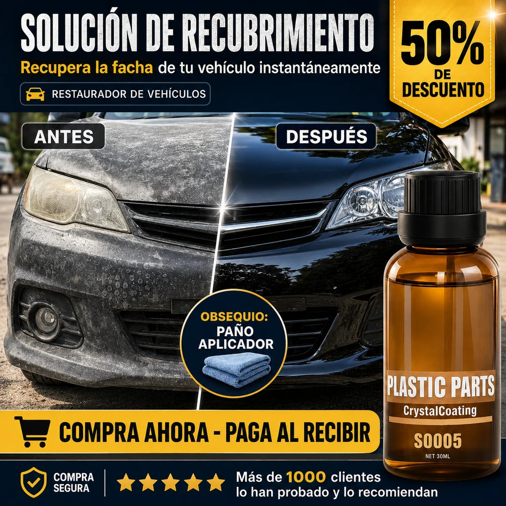 SOLUCIÓN DE RECUBRIMIENTO Recupera el brillo de tu vehículo instantáneamente (restaurador de vehículos)