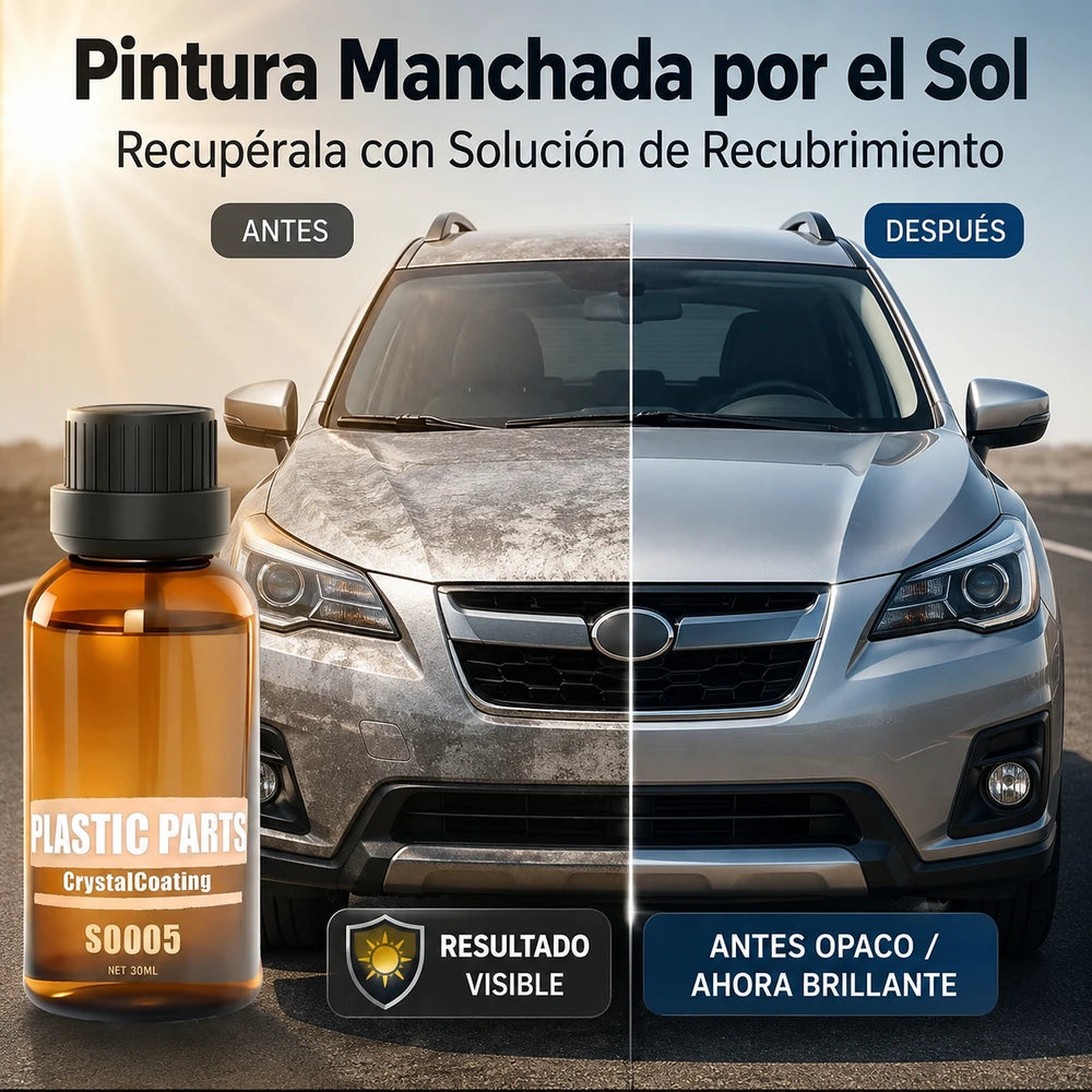SOLUCIÓN DE RECUBRIMIENTO Recupera el brillo de tu vehículo instantáneamente (restaurador de vehículos)