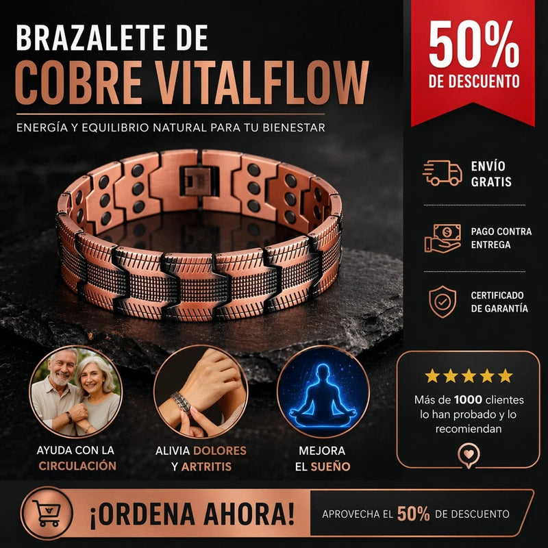 Brazalete Magnético de Cobre